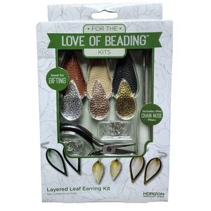 For The Love‎ Of Beading Layered Leaf Earring Jewelry Kit For Beginning Crafters